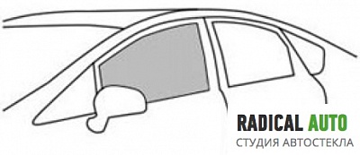 Переднее правое стекло BMW 3 E36 Compact 3D